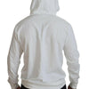 Dolce & Gabbana Elegant White Logo Hooded Sweatshirt