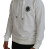 Dolce & Gabbana Elegant White Logo Hooded Sweatshirt