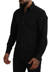 Dolce & Gabbana Elegant Black Formal Cotton Shirt