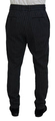 Dolce & Gabbana Elegant Striped Chino Dress Pants