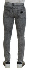 Dolce & Gabbana Elegant Grey Skinny Jeans