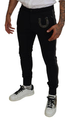 Dolce & Gabbana Elegant Black Jogger Pants in Luxe Wool Blend