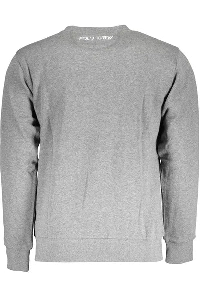 La Martina Gray Cotton Men Sweater