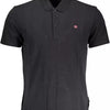 Napapijri Black Cotton Men Polo Shirt