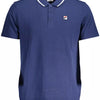 Fila Blue Cotton Men Polo Shirt