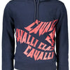 Cavalli Class Blue Cotton Men Sweater