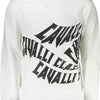 Cavalli Class White Cotton Men Sweater