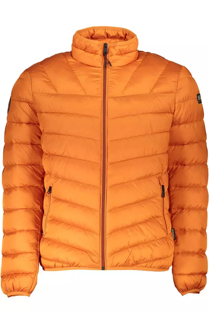 Napapijri Orange Polyamide Men Jacket