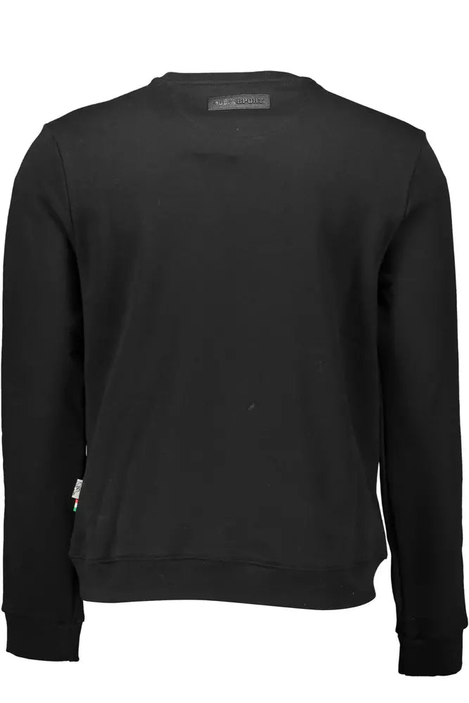 Plein Sport Black Cotton Men Sweater