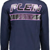 Plein Sport Blue Cotton Men Sweater