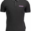 Napapijri Black Cotton Men Polo Shirt