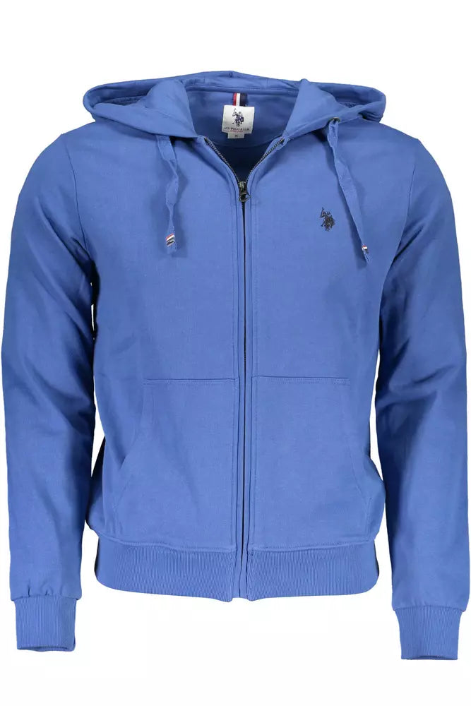 U.S. POLO ASSN. Blue Cotton Men Sweater