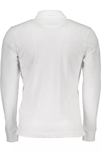 La Martina White Cotton Men Polo Shirt