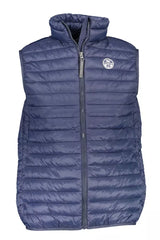 Blue Polyamide Men Jacket