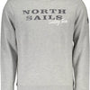 North Sails Gray Cotton Men Sweater