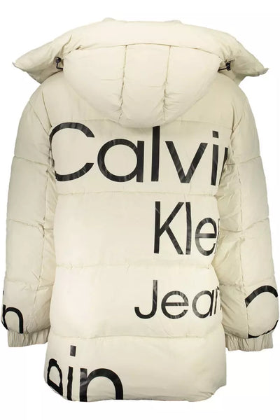 Calvin Klein Beige Polyester Men Jacket