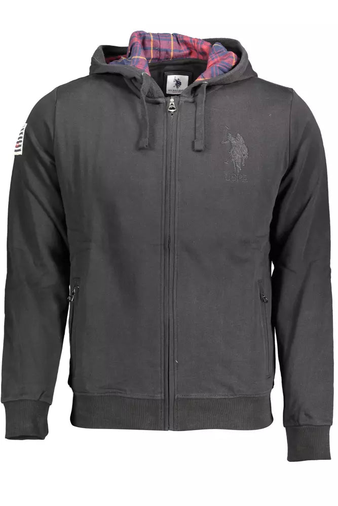 U.S. POLO ASSN. Black Cotton Men Sweater