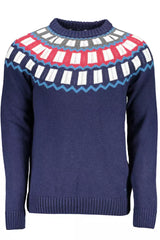 Blue Wool Men Sweater