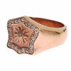 Nialaya Chic Pink Gold Plated Sterling Silver Ring