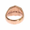 Nialaya Chic Pink Gold Plated Sterling Silver Ring