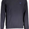 La Martina Blue Wool Men Sweater