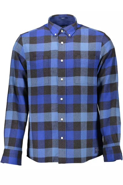 Gant Blue Cotton Men Shirt