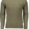 U.S. POLO ASSN. Green Viscose Men Sweater