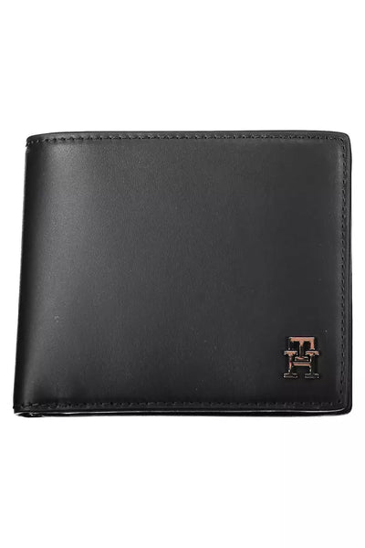 Tommy Hilfiger Black Leather Men Wallet