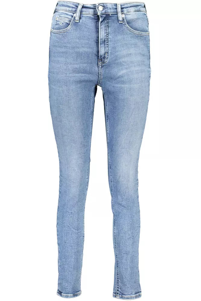 Light Blue Cotton Women Jeans