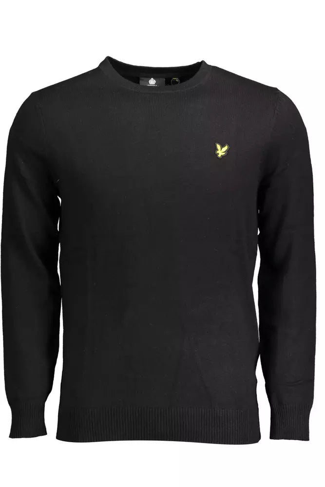 Lyle & Scott Black Cotton Men Sweater