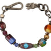 Dolce & Gabbana Multicolor Beaded Silver Chain Bracelet