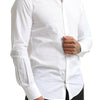 Dolce & Gabbana Elegant White Cotton Martini Dress Shirt