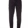 Alpha Studio Brown Wool Men Pant