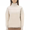 Alpha Studio Beige Alpaca Women Sweater