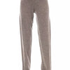 Alpha Studio Brown Wool Women Pants