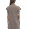 Alpha Studio Brown Wool Women Turtleneck Sweater