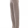 Alpha Studio Brown Wool Women Pants