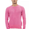 Alpha Studio Multicolor Wool Men Sweater