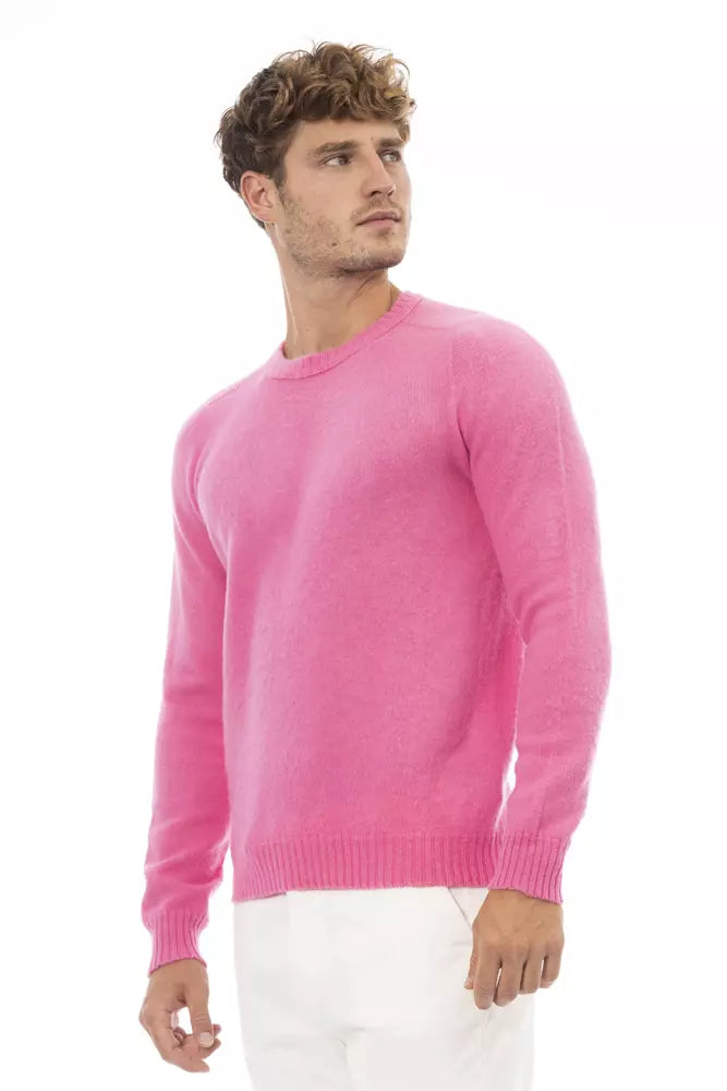 Alpha Studio Multicolor Wool Men Sweater