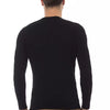 Alpha Studio Black Viscose Men Sweater