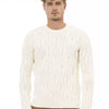 Alpha Studio Beige Wool Men Sweater