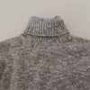 Dolce & Gabbana Elegant Gray Wool-Blend Turtleneck Sweater