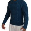 Dolce & Gabbana Elegant Blue Crewneck Sweater