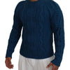 Dolce & Gabbana Elegant Blue Crewneck Sweater