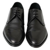 Dolce & Gabbana Classic Black Leather Derby Shoes