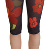 Dolce & Gabbana Elegant Floral Print High Waist Leggings