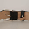 Dolce & Gabbana Sleek Black Authentic Leather Belt