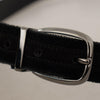 Dolce & Gabbana Elegant Black Velvet Designer Belt