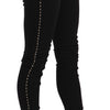 Costume National Chic Mid Waist Skinny Black Denim