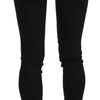 Costume National Chic Mid Waist Skinny Black Denim